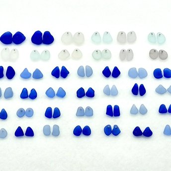 RESERVED for Marcy Sea Glass Earring Supplies for Jewelry Making 