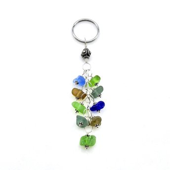 sea glass keychain