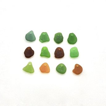 real sea glass beads