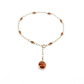brown crystal jewelry
