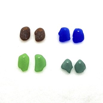 sea glass earring charms