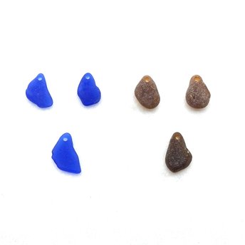 sea glass earring beads