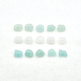 real sea glass buttons for sewing, knitting, crochet or arts and crafts
