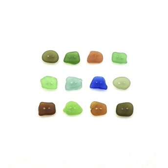 sea glass buttons