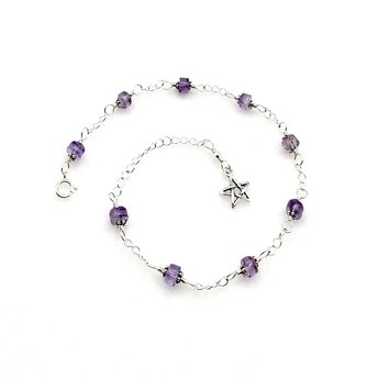 gemstone anklet for women