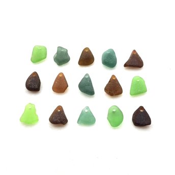 real sea glass beads