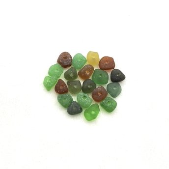 center drilled sea glass beads