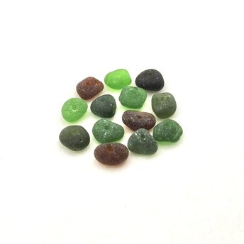 real sea glass beads