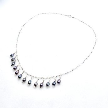 pearl fringe necklace
