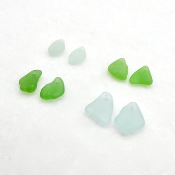 sea glass charms for earring making