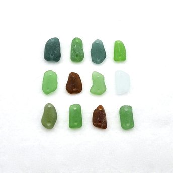 sea glass connector beads