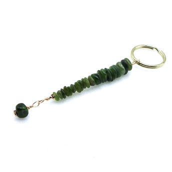 Canadian green jade keychain