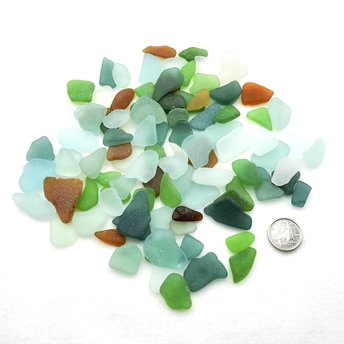 genuine sea glass pieces