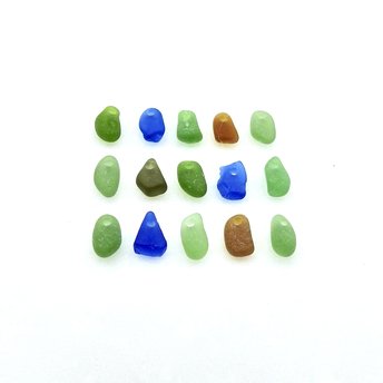 tiny sea glass beads