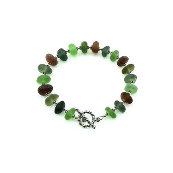 real sea glass bracelet