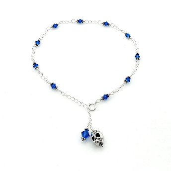 skull anklet for women