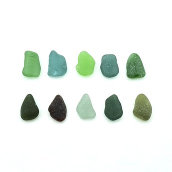 genuine sea glass pieces