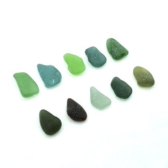 Real Sea Glass for Wire Wrapping Thick Natural Frosted Pendants for Jewelry Making or Crafts