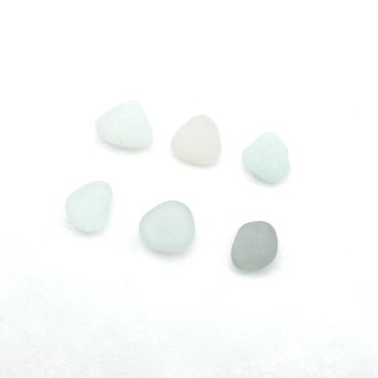 Light Pastel Sea Glass Pieces for Wire Wrapping Natural Jewelry Pendants for Crafts