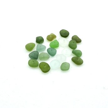 center drilled sea glass 