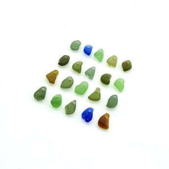 tiny sea glass charms