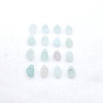Pastel Sea Glass Small Charms for Jewelry Making Light Color Beach Glass Craft Supplies 