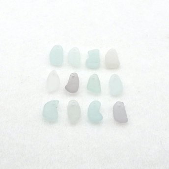 pastel sea glass charms