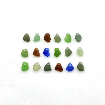 tiny sea glass beads