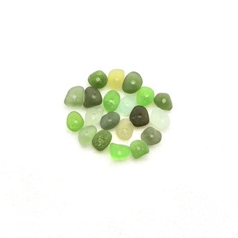 real sea glass beads