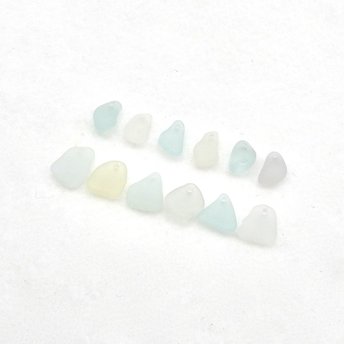 drilled seaglass pendants