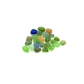 tiny sea glass beads