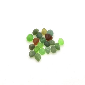 drilled sea glass beads