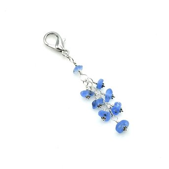 sea glass handbag clip on 