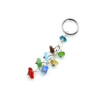sea glass keychain