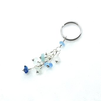 sea glass keyring for women