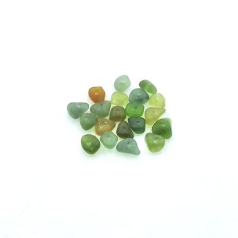 real sea glass beads