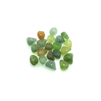 mini beach glass beads