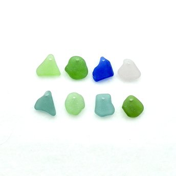 real sea glass beads