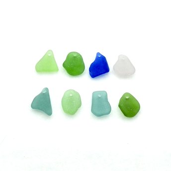 real sea glass beads