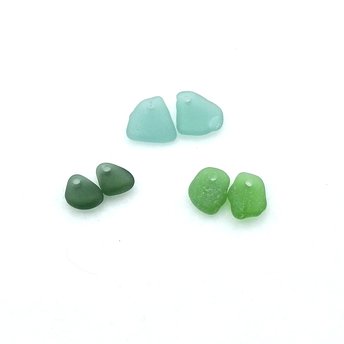 sea glass earring charms 