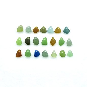 small sea glass charms